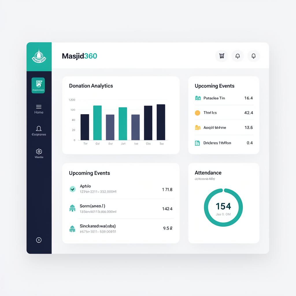 Masjid360 dashboard
